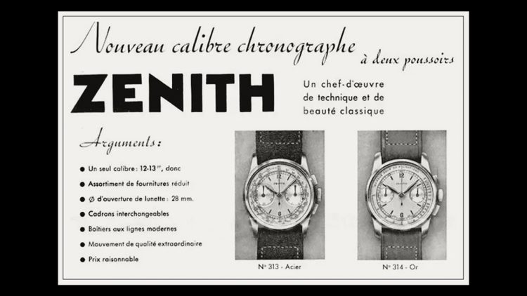 Excelsior Park（エクセルシオパーク） Zenith（ゼニス）が最初に選んだクロノグラフ