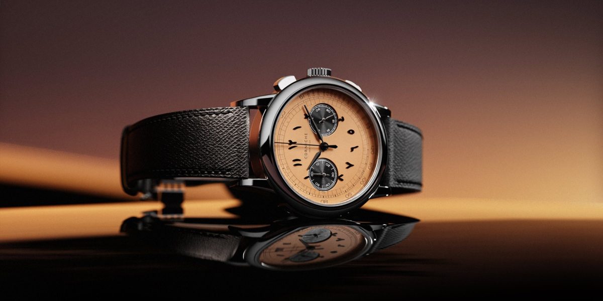 スウェーデン発「CORNICHE」 - 250本限定クロノグラフモデル アラビア